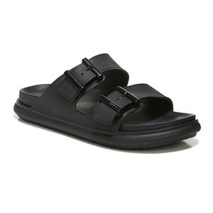 VINCE (NEW) Jady Dual Strap Leather Slide Sandal, unisex Women size 9 / Men 7
